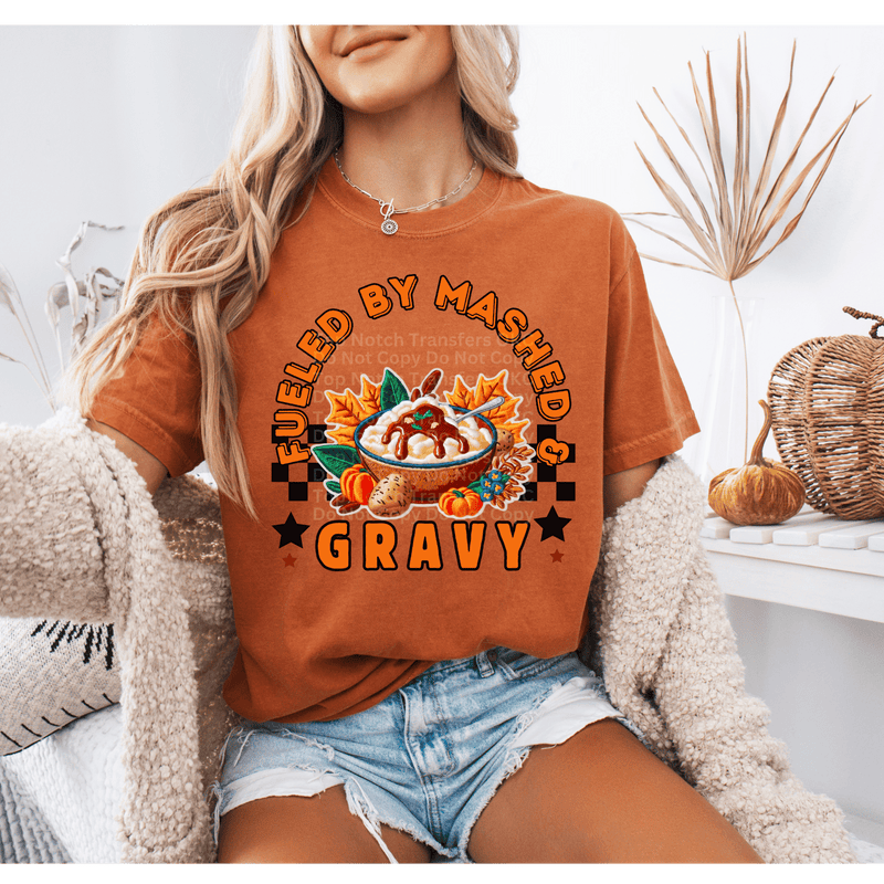 Fueled By Mashed & Gravy DTF Transfer