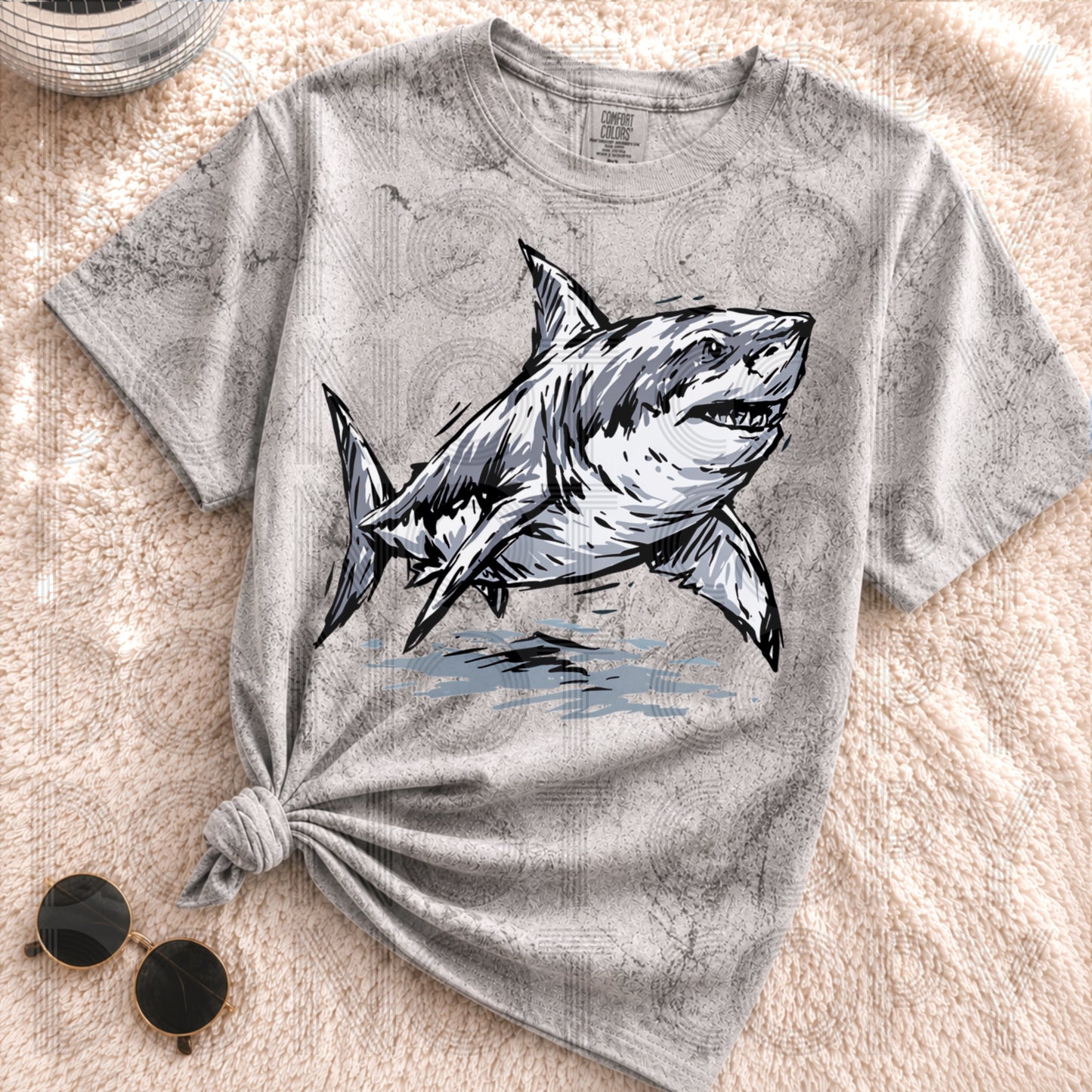 Great White Shark DTF Transfer