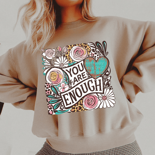 You Are Enough DTF Transfer