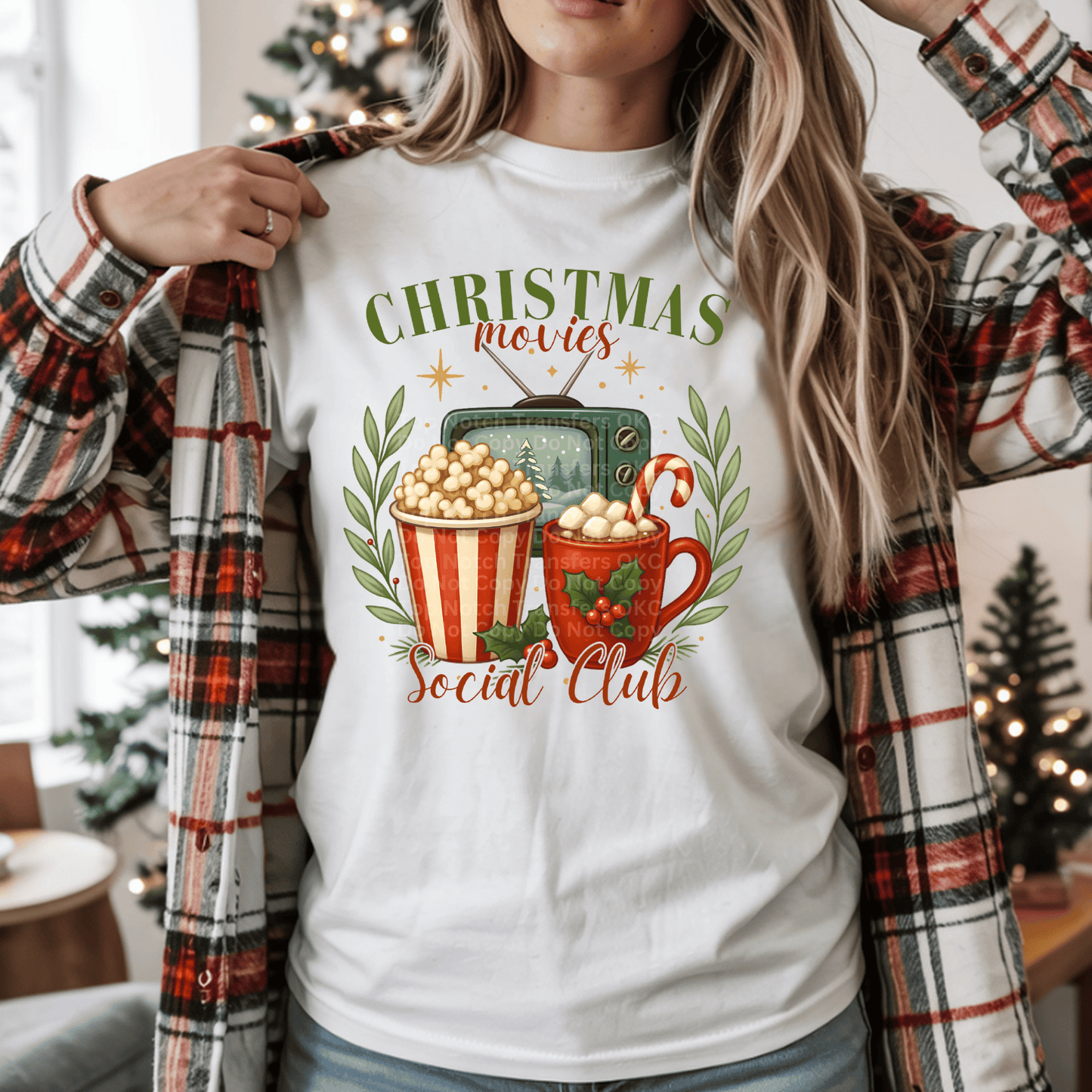 Christmas Movies Social Club DTF Transfer