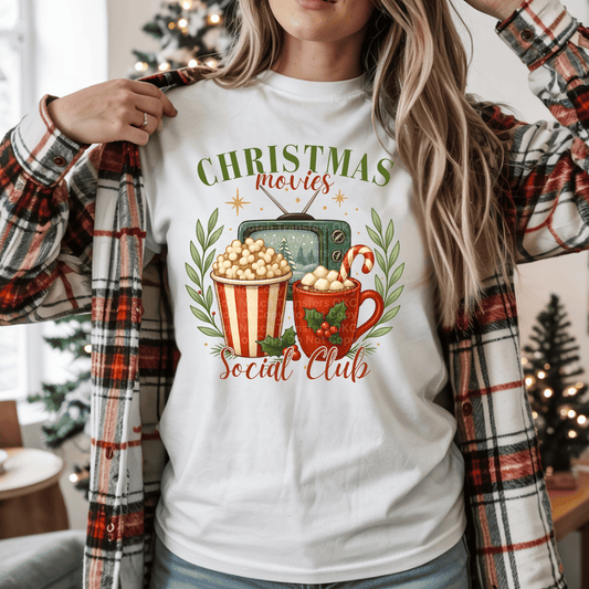 Christmas Movies Social Club DTF Transfer