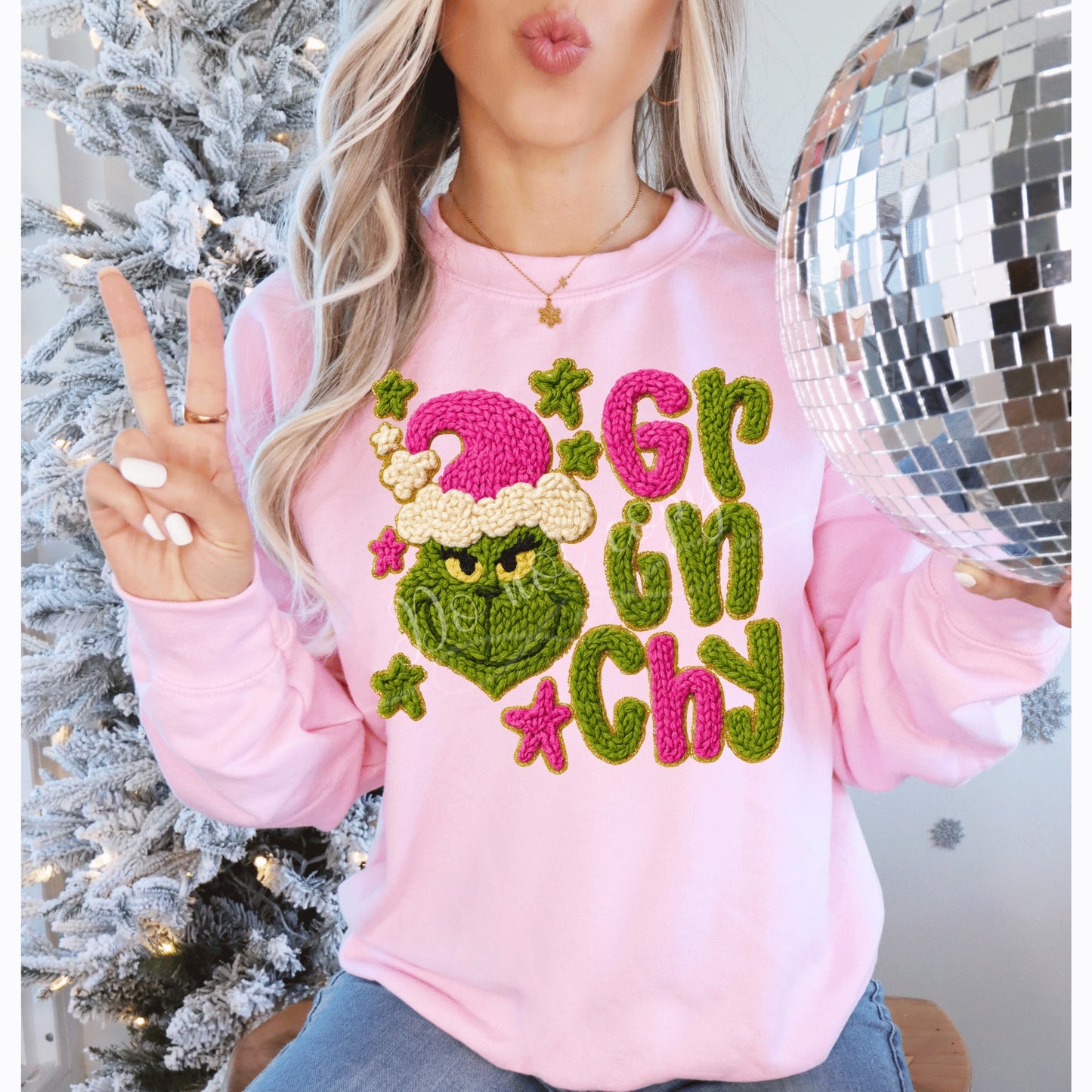 Gr!ncht Faux Yarn DTF Transfer