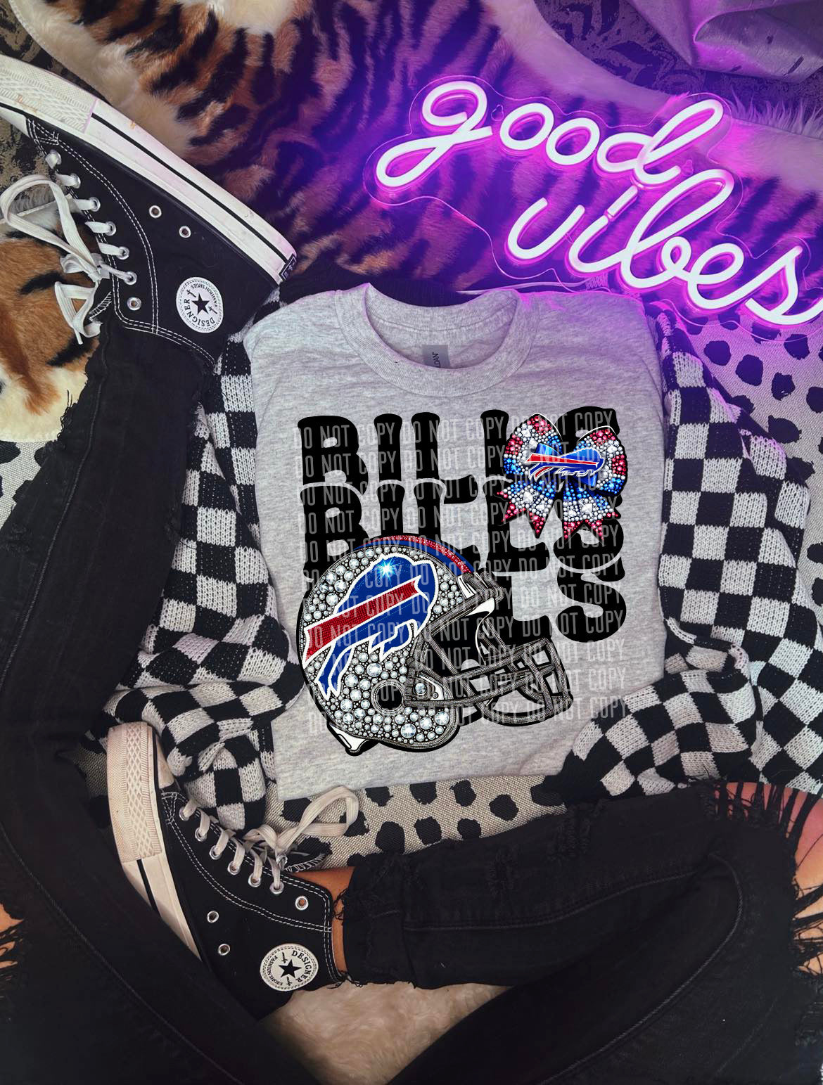 Bills Team Bows DTF Transfer
