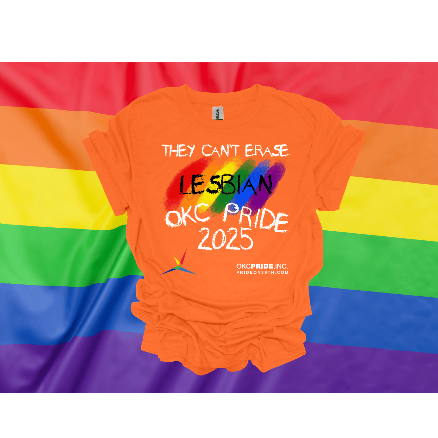 2025 OKC Pride T-Shirt- They Can’t Erase Lesbian