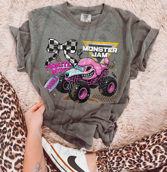 MJ Poodle Monster Truck DTF Transfer