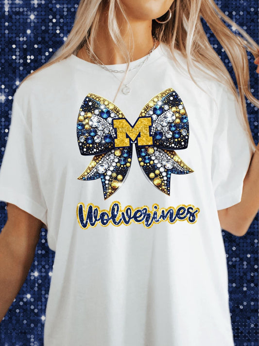 Wolverines Bow DTF Transfer