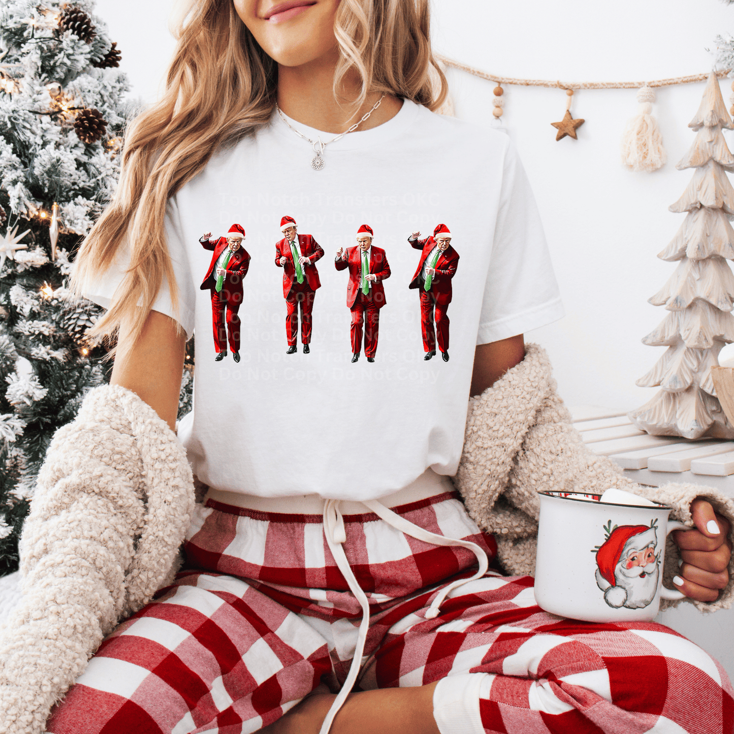 Santa Trump Dancing DTF Transfer