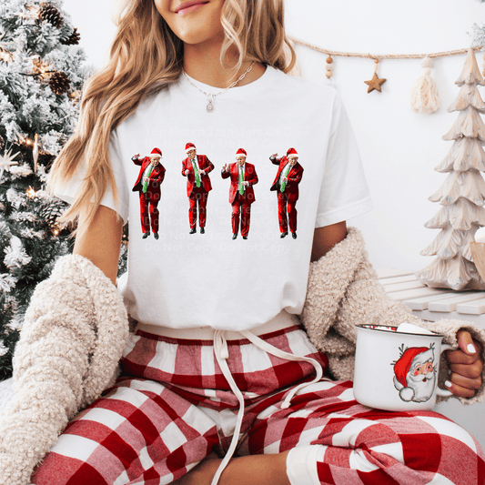 Santa Trump Dancing DTF Transfer