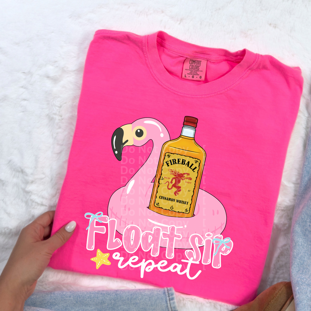Float Sip Repeat DTF Transfer
