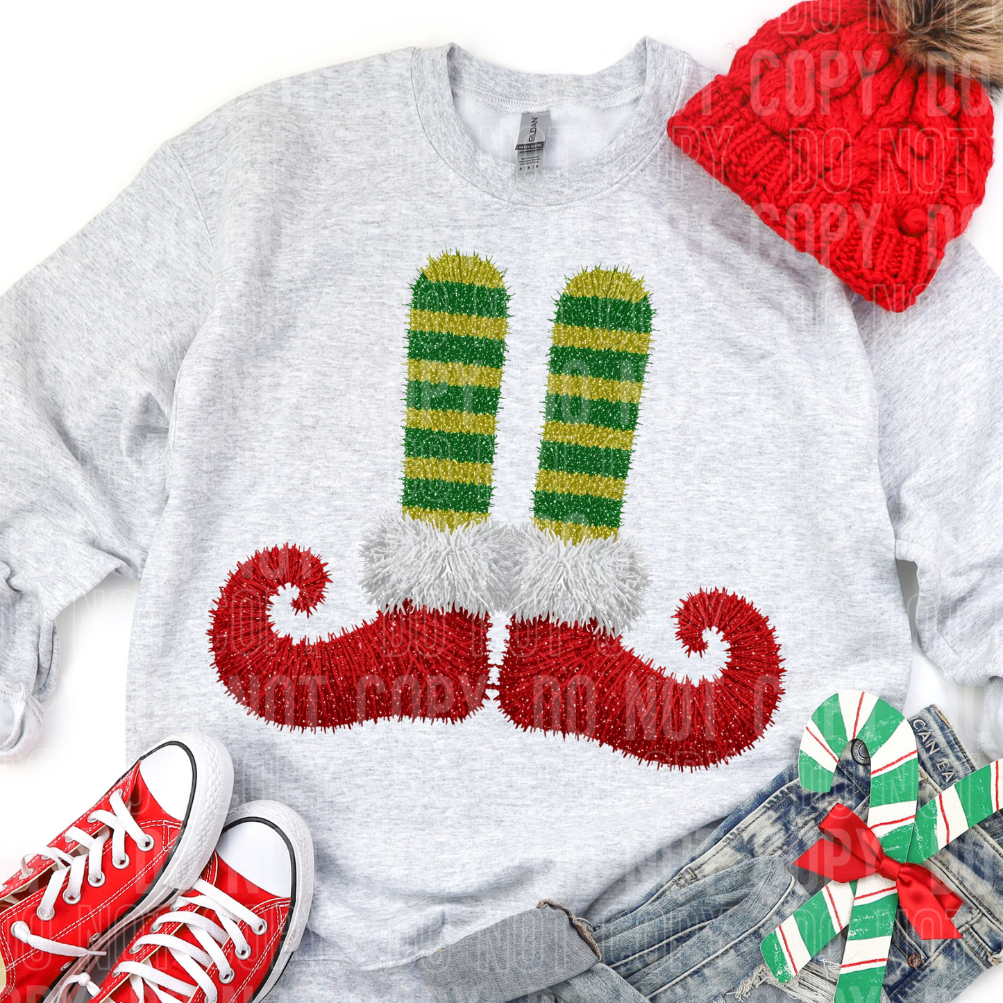 Yarn Elf Feet DTF Transfer