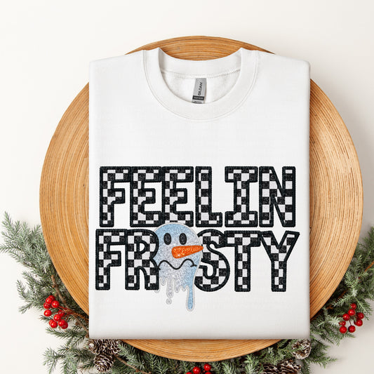 Feelin Frosty Checkered DTF Transfer