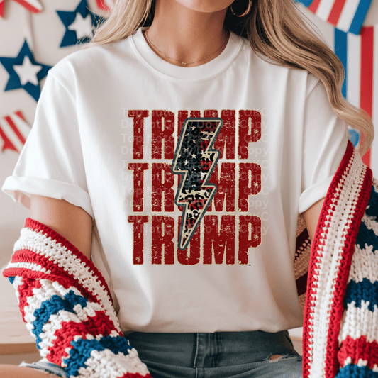 Trump RWB Bolt DTF Transfer
