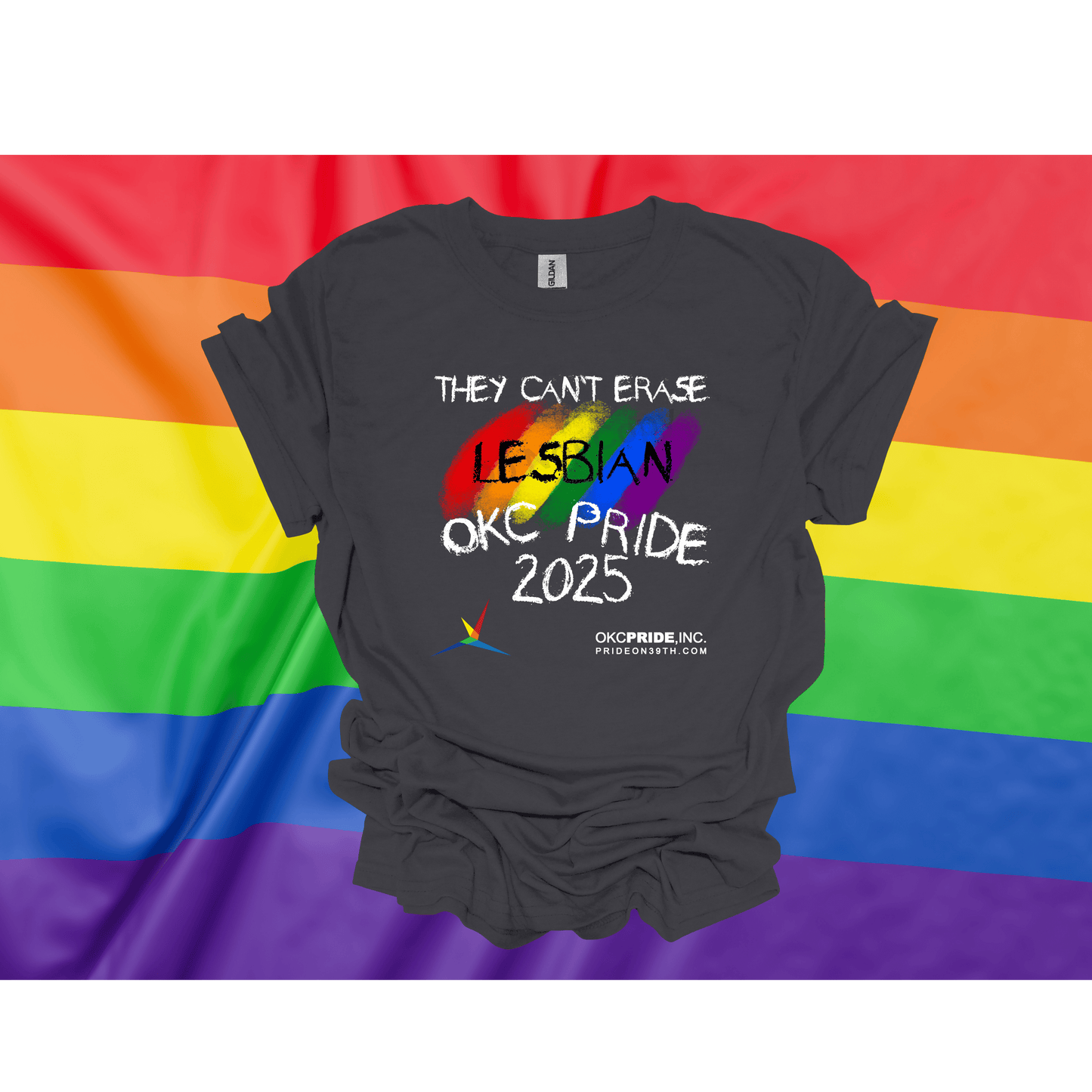 2025 OKC Pride T-Shirt- They Can’t Erase Lesbian