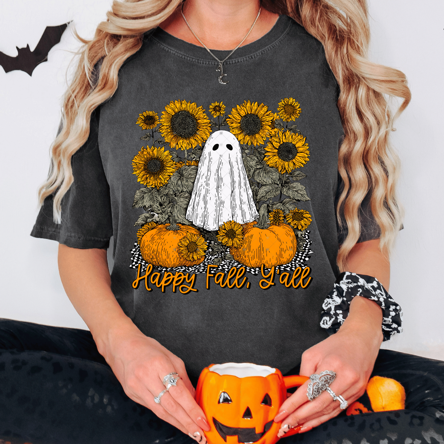 Sale- Happy Fall Y’all Ghost Sunflowers