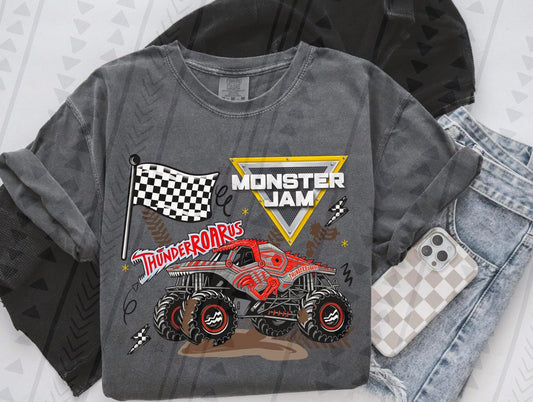 MJ Thunder Monster Truck DTF Transfer