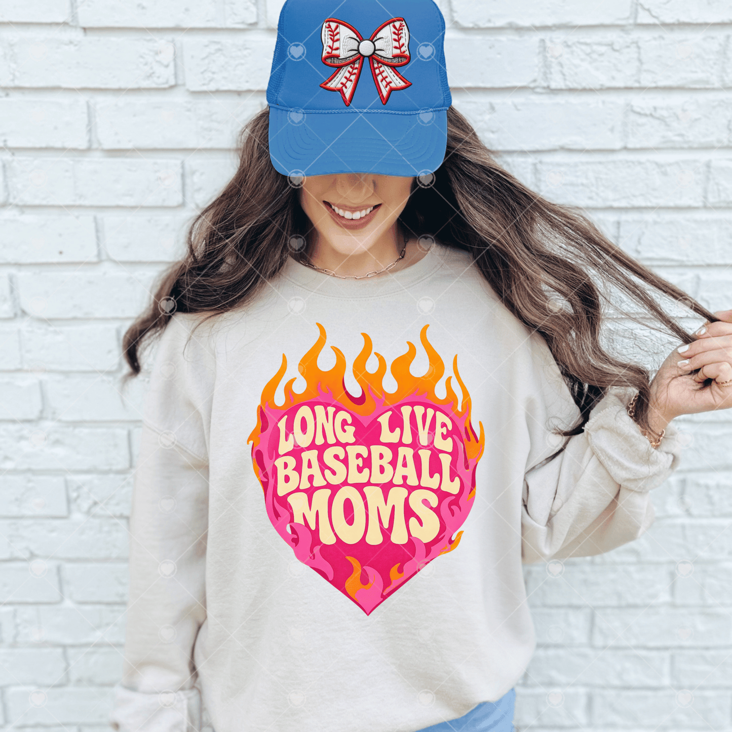 Long Live Baseball Moms DTF Transfer