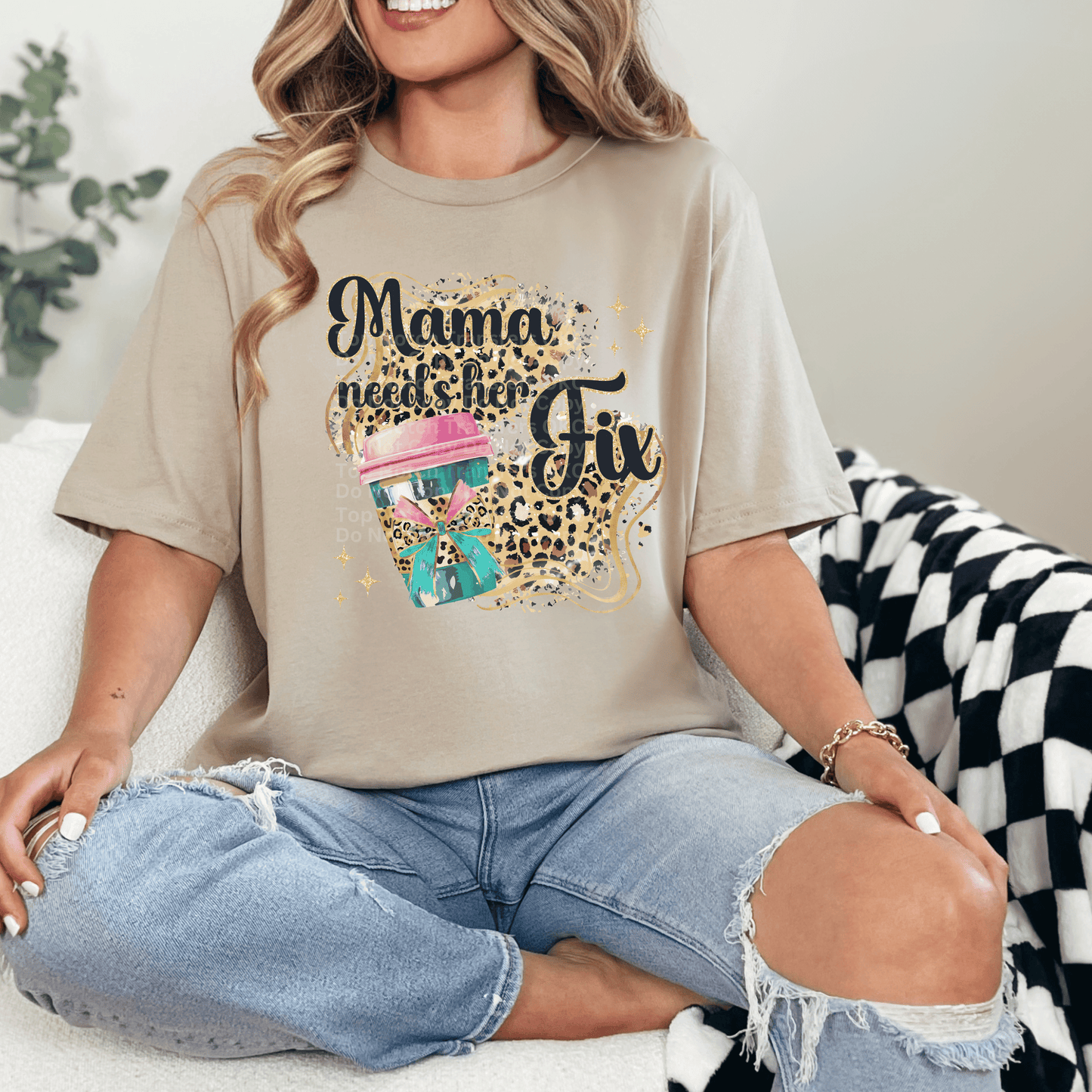 Mama needs her Fix Coffee Cup DTF Transfer