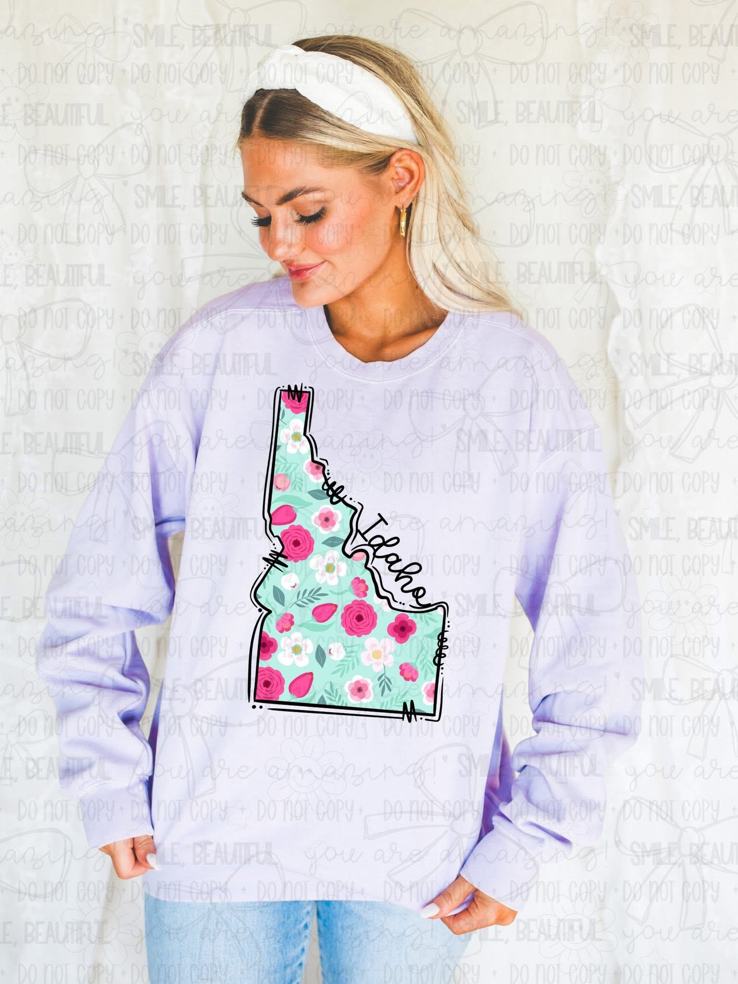 Floral States DTF Transfer