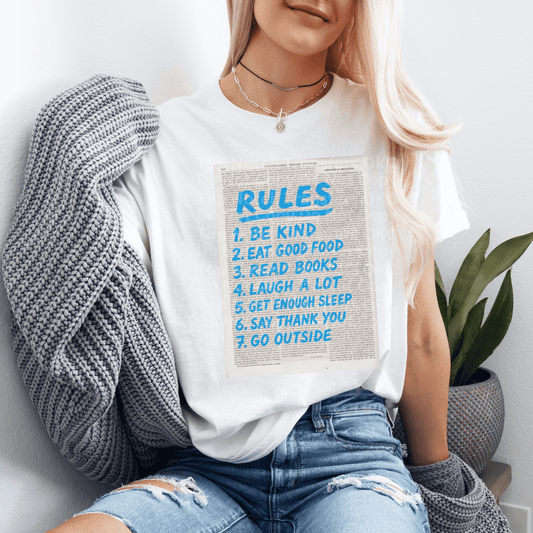 Newspaper- Rules DTF Transfer