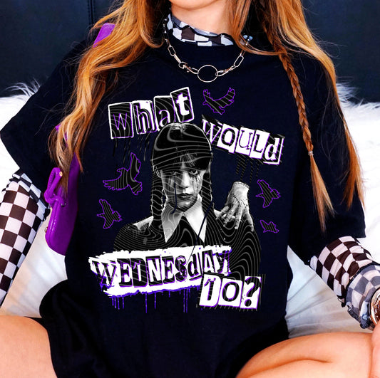 WWWD Purple *Optional long sleeve design* DTF Transfer