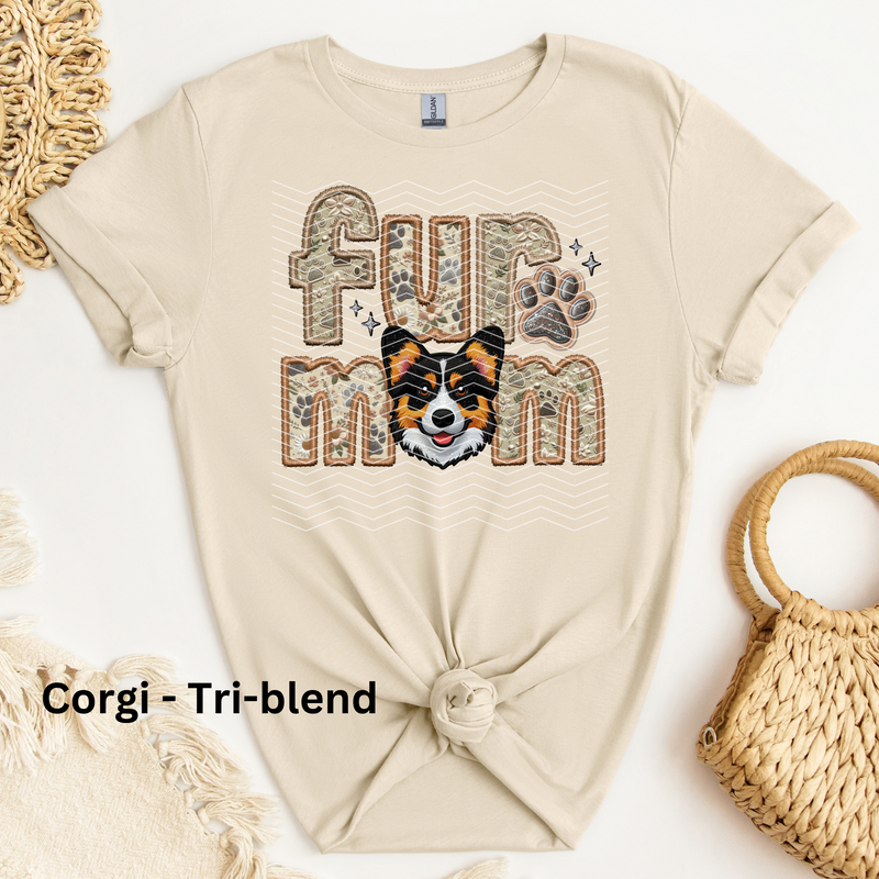 Corgi - Tri Blend DTF Transfer