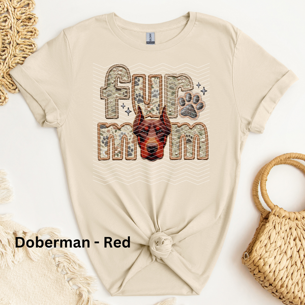 Doberman - Red DTF Transfer