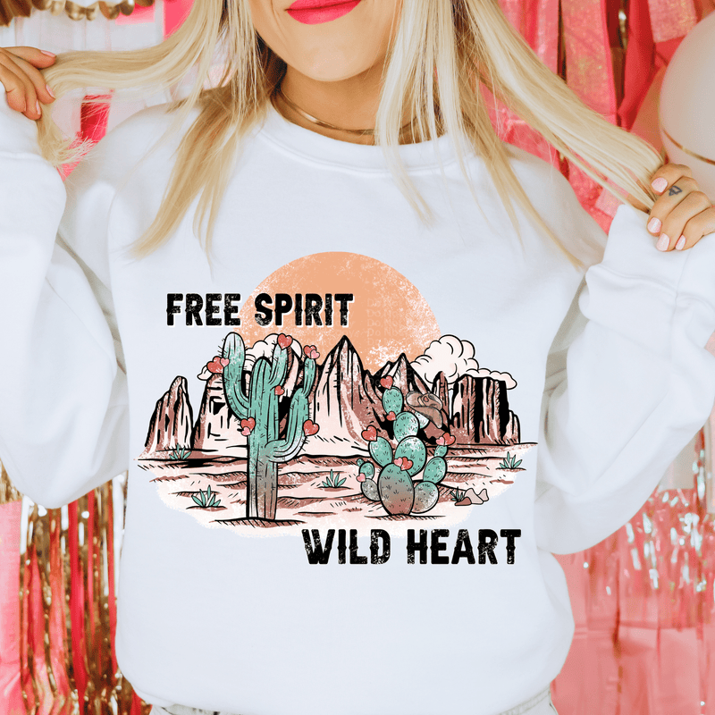 Free Spirit, Wild Heart Desert DTF Transfer