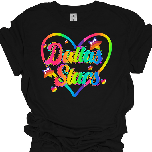 Rainbow Dal Stars DTF Transfer