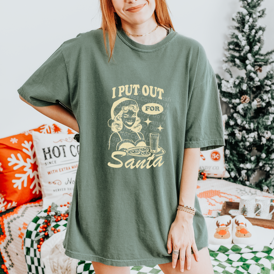 I Put Out for Santa Ivory - Retro DTF Transfer
