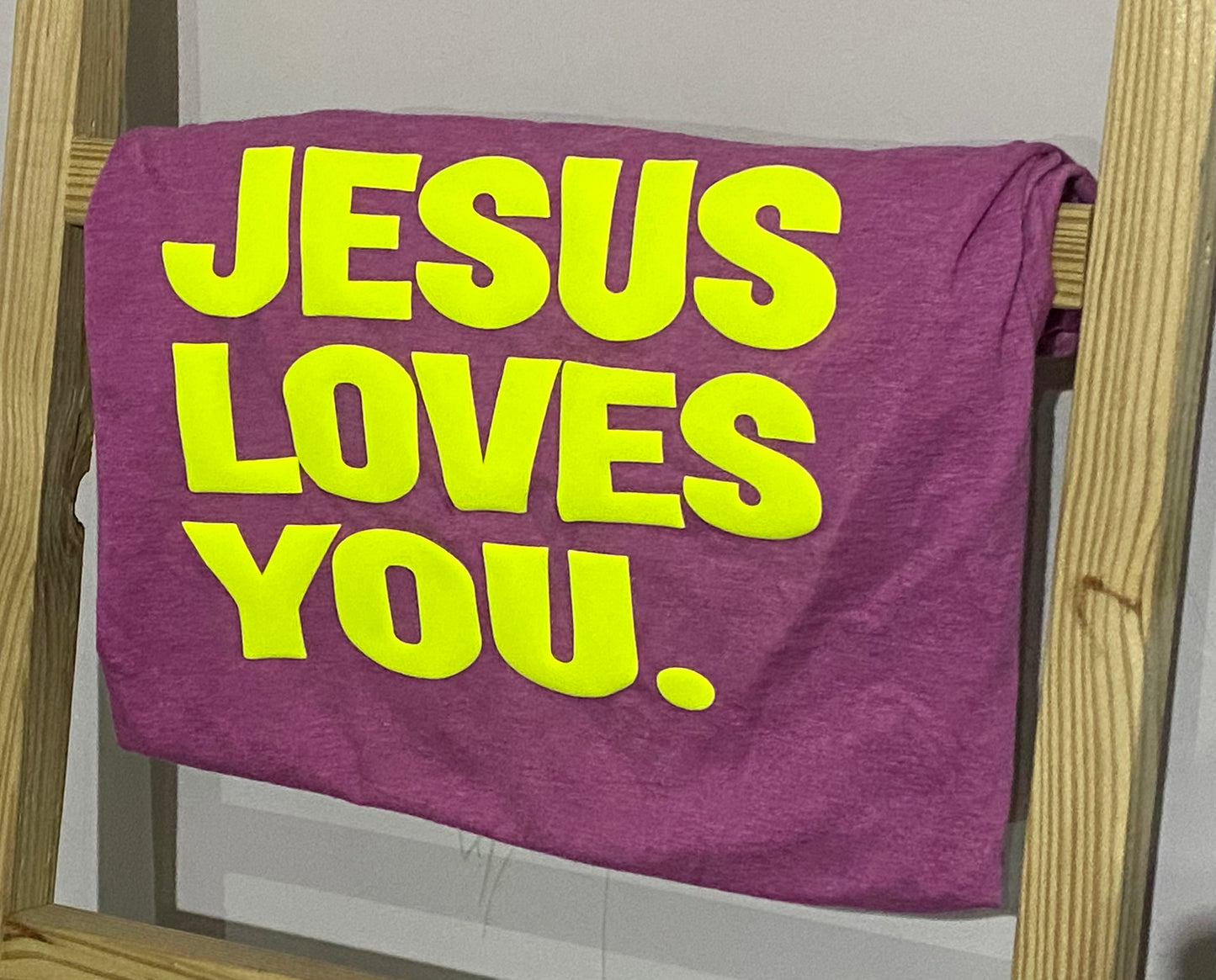 Jesus Loves You 3D Puff Transfer *3 Colors Available*