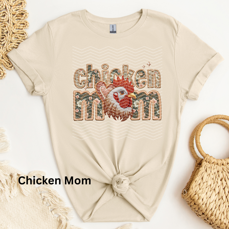 Chicken Mom DTF Transfer