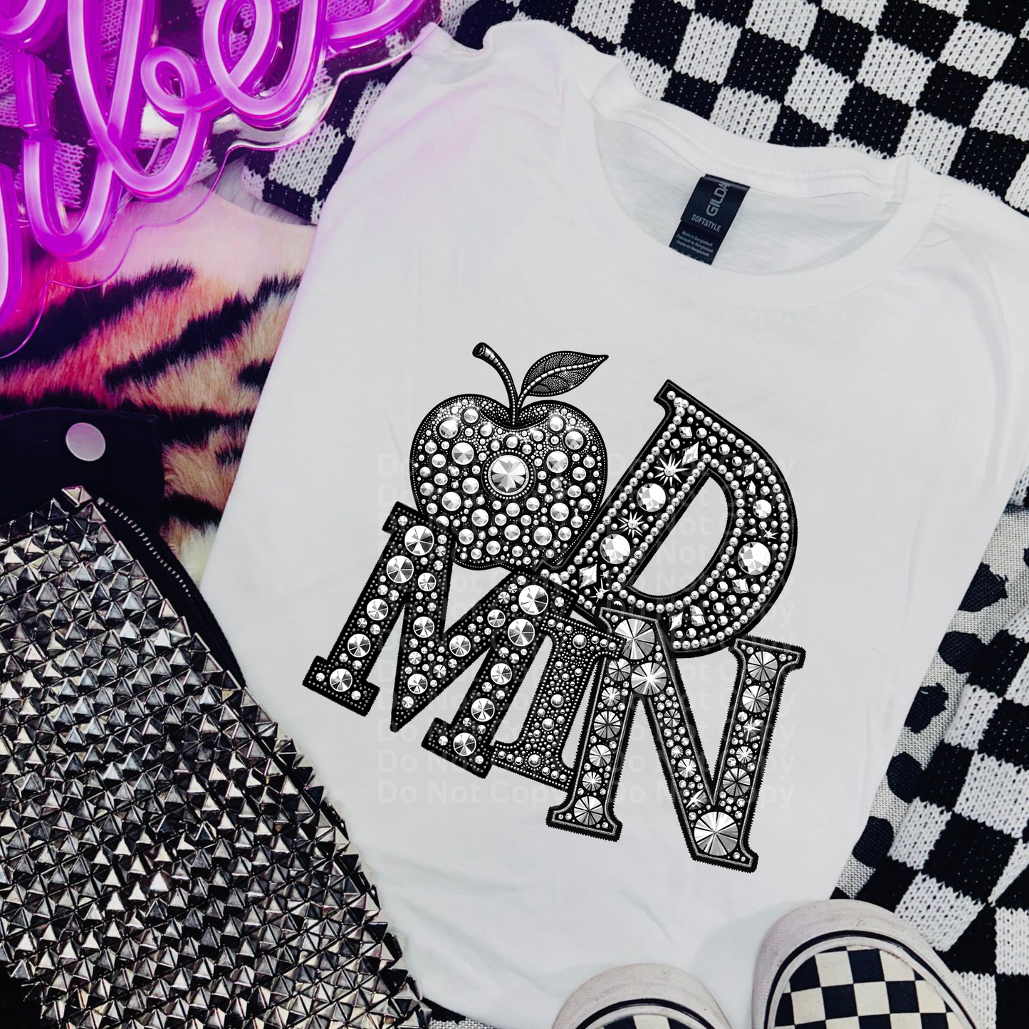 Admin Faux Rhinestones DTF Transfer