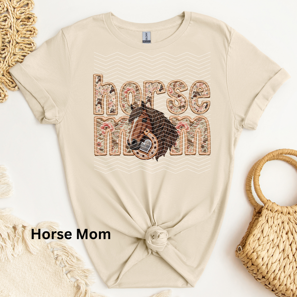 Horse Mom DTF Transfer
