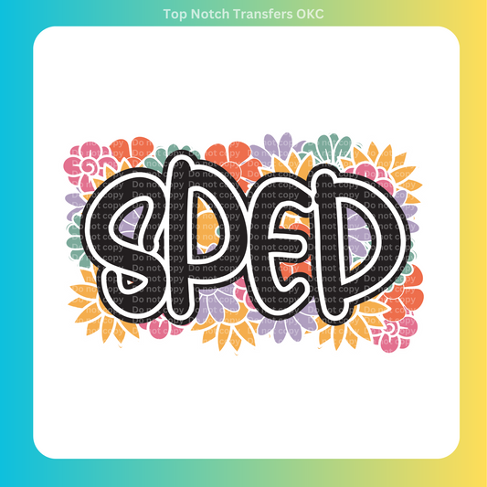SPED Team DTF Transfer