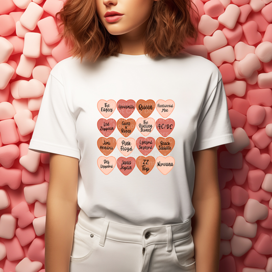 Music Hearts DTF Transfer