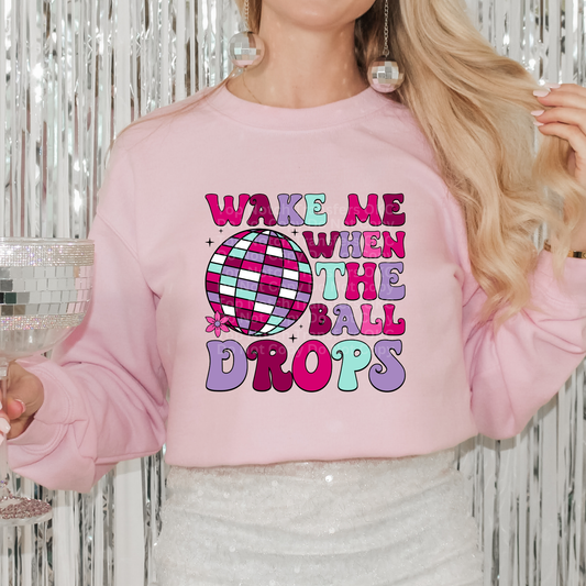 Wake ME When the Ball Drops - Multi/Disco DTF Transfer