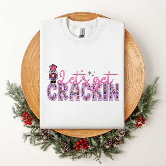 Let's Get Crackin - Pink & Purple DTF Transfer
