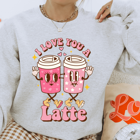 I love you a Latte DTF Transfer