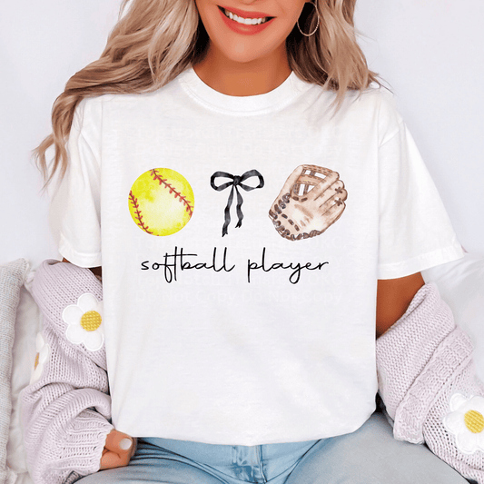 Softball Player DTF Transfer