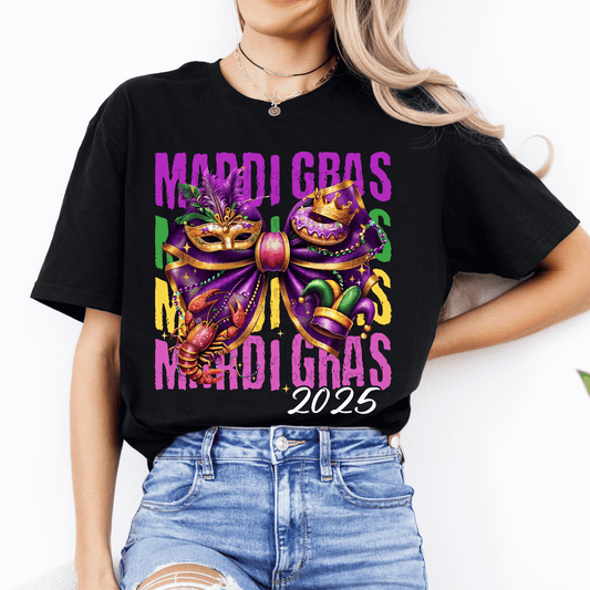 Mardi Gras 2025 w/ Bow DTF Transfer