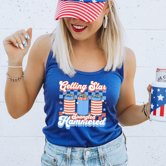 Getting Star Spangled Hammered DTF Transfer