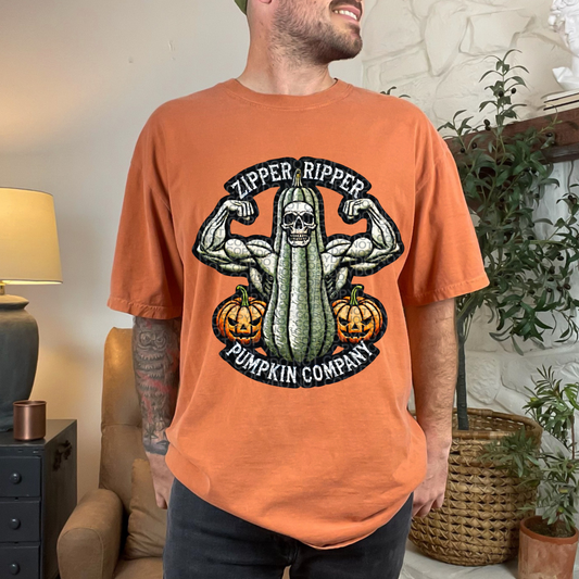 Zipper Ripper Pumpkin Company DTF Transfer