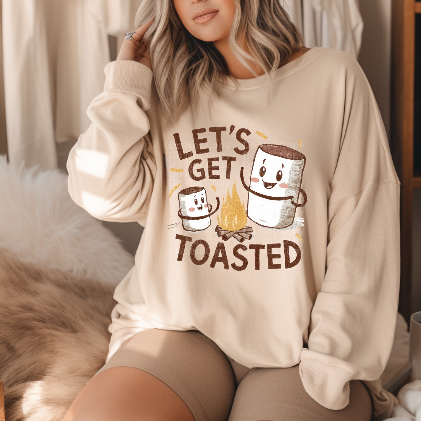 Let's Get Toasted Marshmallows DTF Transfer
