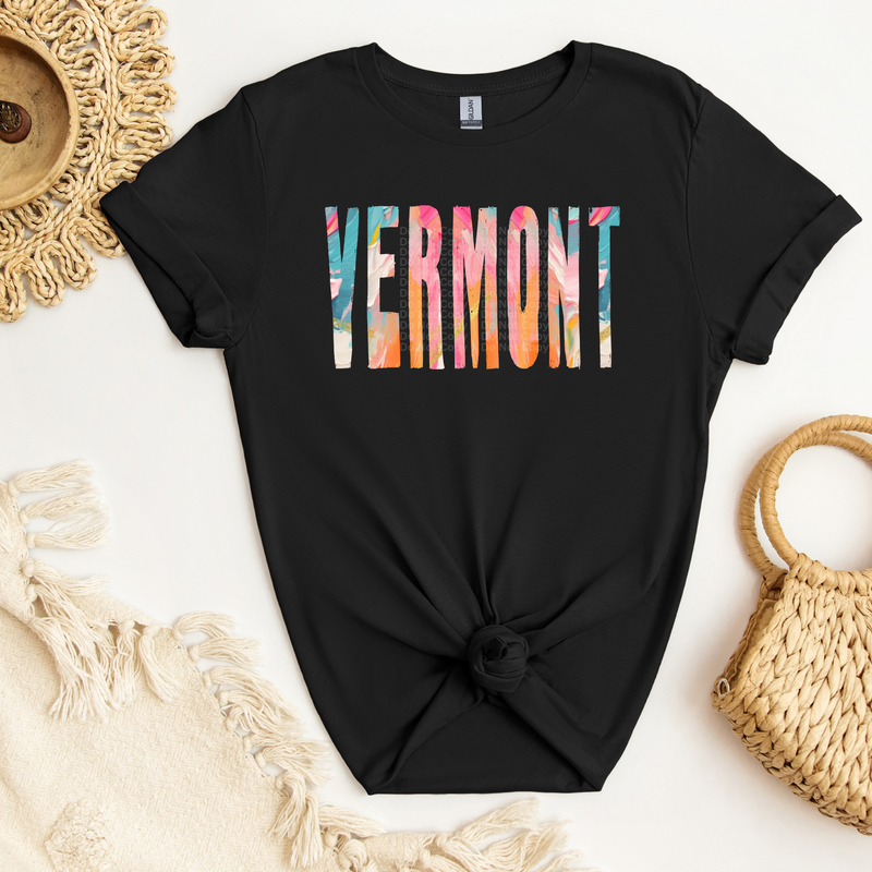 Vermont Watercolor DTF Transfer