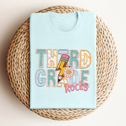 Third Grade Rocks (girl) - School Rocks DTF Transfer