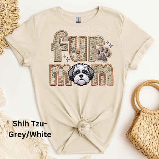Grey/White - Shih Tzu DTF Transfer