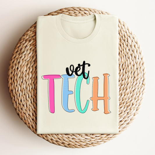 Vet Tech - Colored Names/Occupations DTF Transfer