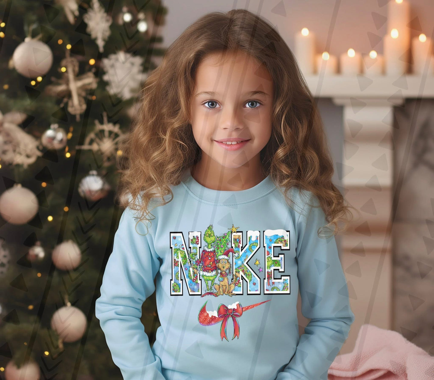 Green Guy Christmas Swoosh DTF Transfer