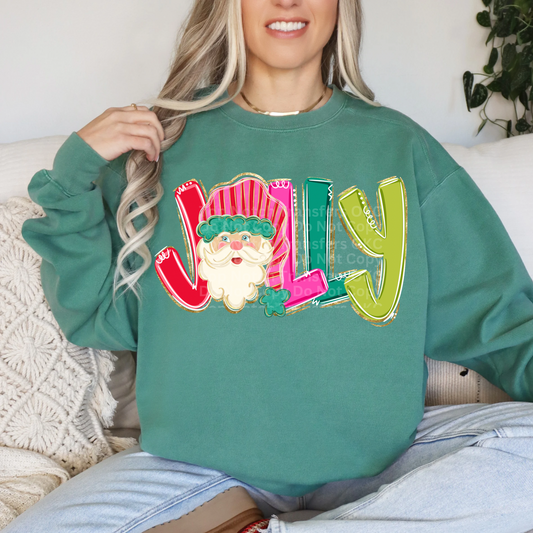 Jolly Santa- Light DTF Transfer