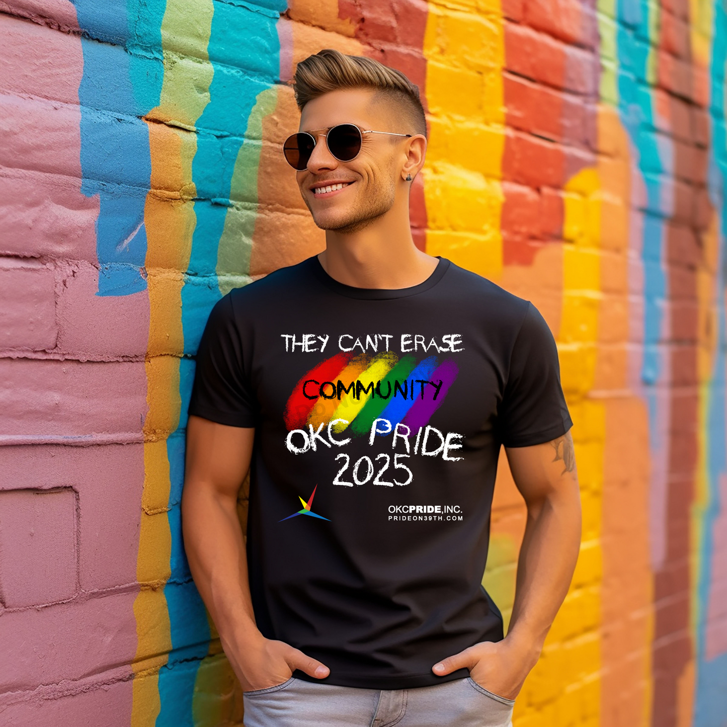 2025 OKC Pride T-Shirt- They Can’t Erase Community